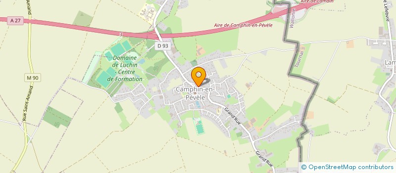 localisation de l'entreprise GP VENTURES à CAMPHIN-EN-PEVELE