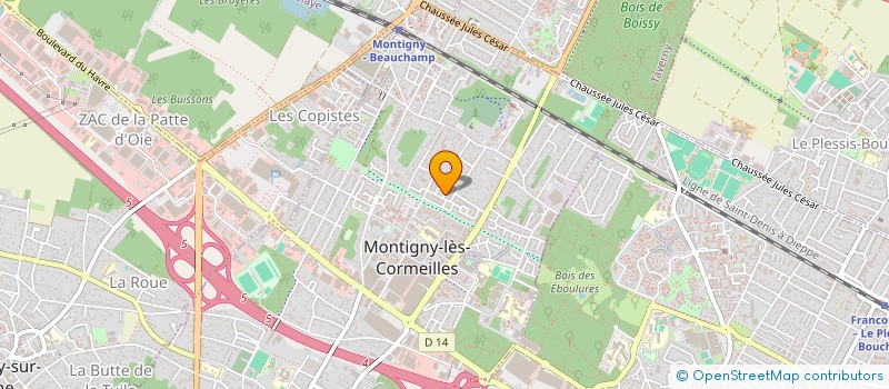 localisation de l'entreprise GP VTC  MONTIGNY-LES-CORMEILLES