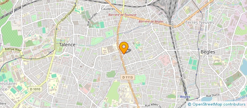 localisation de l'entreprise GP2C TALENCE à BEGLES