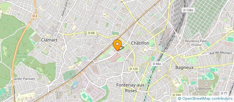 localisation de l'entreprise GP2J  CHATILLON
