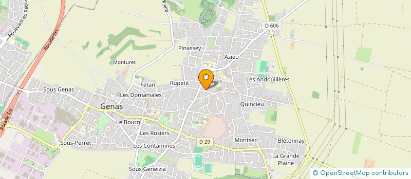 localisation de l'entreprise GP2L  GENAS