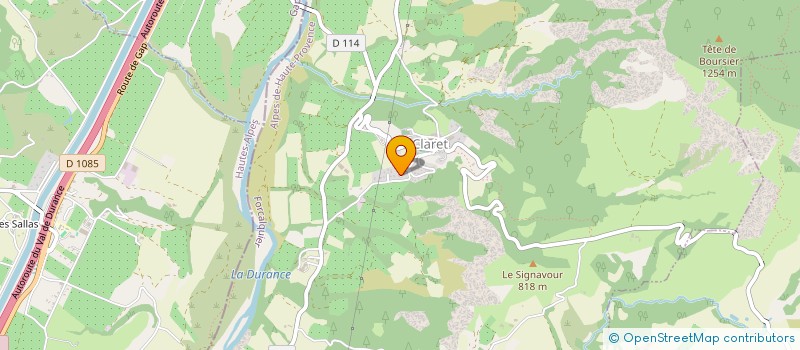 localisation de l'entreprise GP2L  CLARET