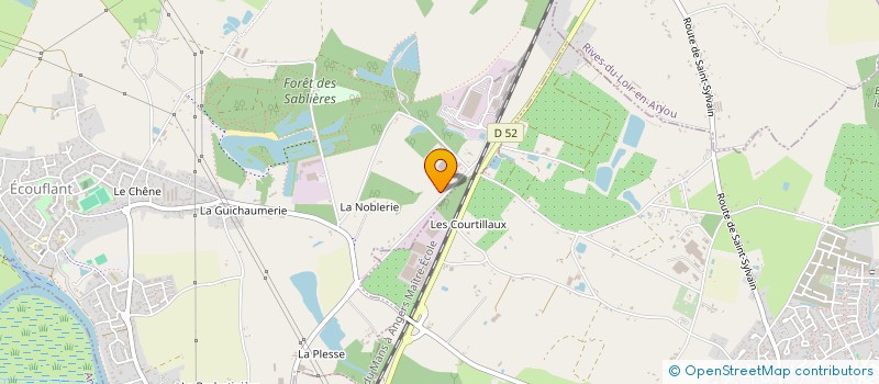 localisation de l'entreprise GP2L IMMO 37  ECOUFLANT