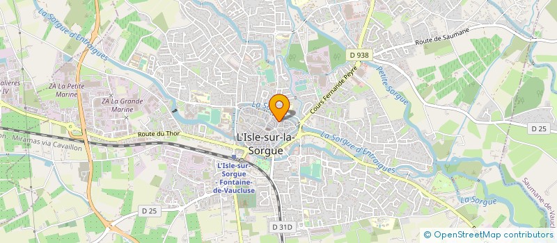 localisation de l'entreprise GPA  L'ISLE-SUR-LA-SORGUE