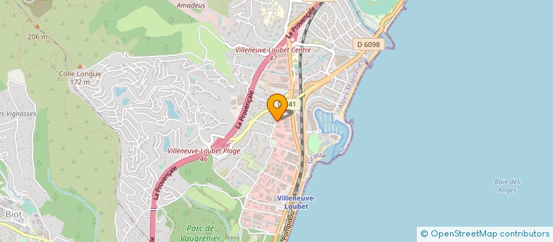 localisation de l'entreprise GPA à VILLENEUVE-LOUBET