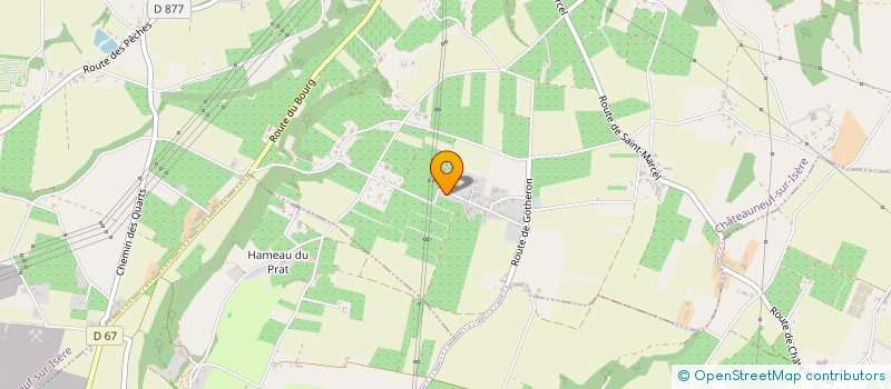 localisation de l'entreprise GPA DE FOUILLOUSE  CHATEAUNEUF-SUR-ISERE