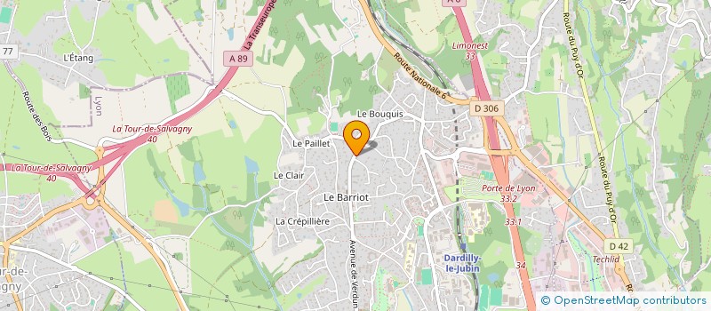 localisation de l'entreprise GPA EXPERTISE  DARDILLY