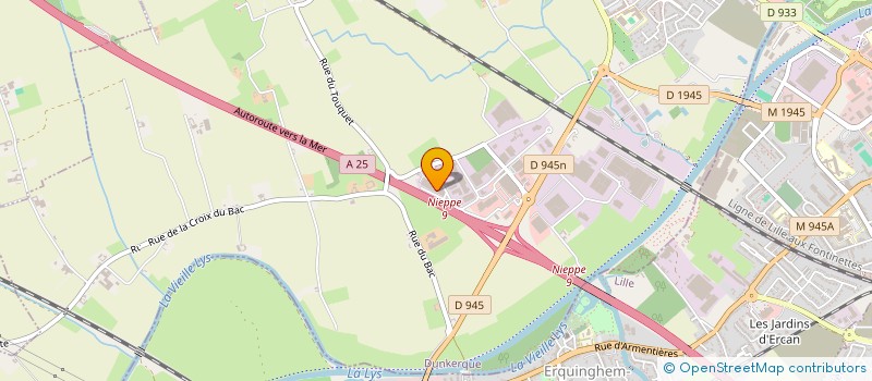 localisation de l'entreprise GPA (GALERIE PORTAGE AUTOMOBILE)  HALLENNES-LEZ-HAUBOURDIN