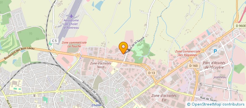 localisation de l'entreprise GPAD à CHOLET