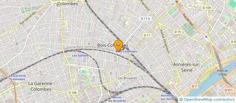 localisation de l'entreprise GPAM INVESTISSEMENT à COLOMBES