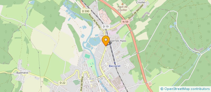 localisation de l'entreprise GPASDECOM  BACCARAT