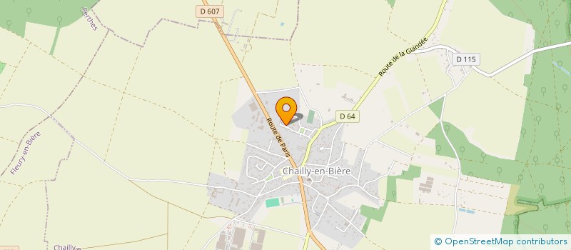 localisation de l'entreprise GPB  CHAILLY-EN-BIERE
