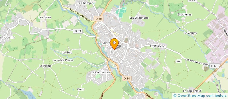 localisation de l'entreprise GPB  MORNANT