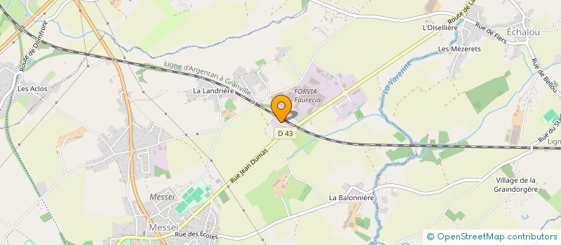 localisation de l'entreprise GPB à MESSEI