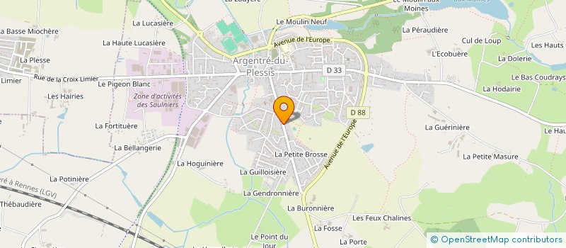 localisation de l'entreprise GPB  ARGENTRE-DU-PLESSIS