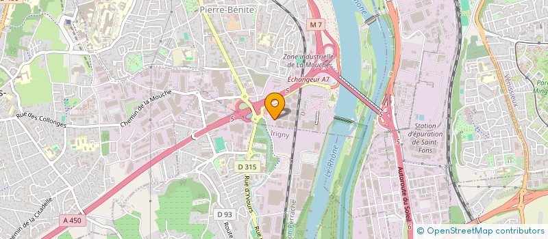 localisation de l'entreprise GPB  OULLINS-PIERRE-BENITE