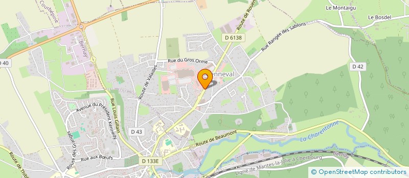 localisation de l'entreprise GPB  MENNEVAL