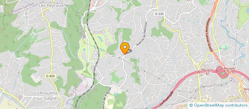 localisation de l'entreprise GPBA à MOUGINS