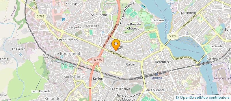 localisation de l'entreprise GPBC à LORIENT
