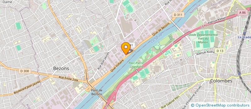 localisation de l'entreprise GPC  BEZONS