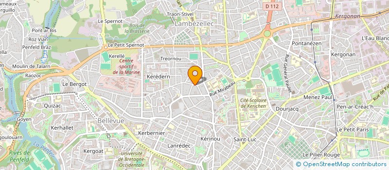 localisation de l'entreprise GPC  BREST