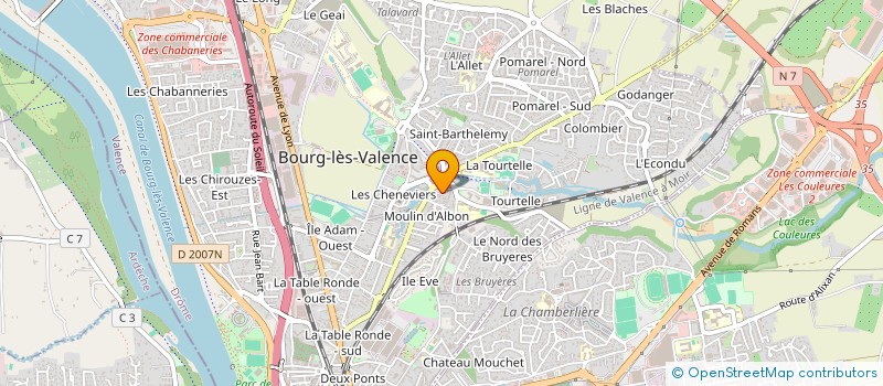 localisation de l'entreprise GPC IMMO  BOURG-LES-VALENCE