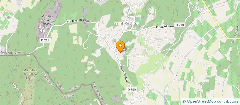 localisation de l'entreprise GPC OPTIQUE  SAINT-RESTITUT