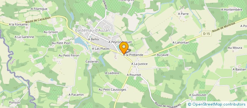 localisation de l'entreprise GPCB IMMO  CASTELNAU D'AUZAN LABARRERE