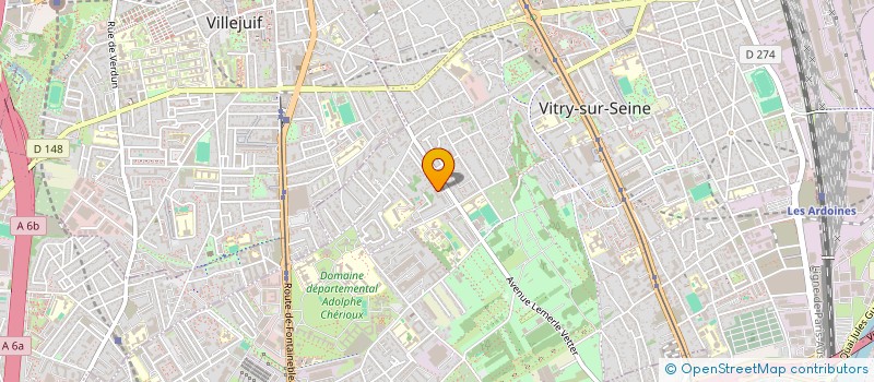 localisation de l'entreprise GPCF à VITRY-SUR-SEINE