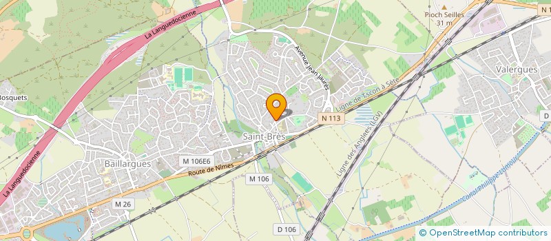 localisation de l'entreprise GPDE  BAILLARGUES
