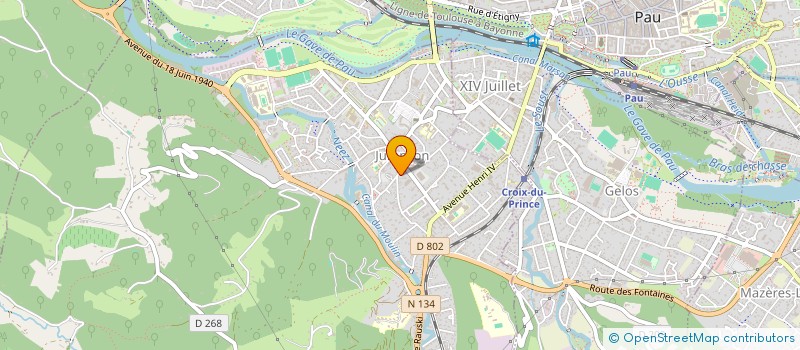 localisation de l'entreprise GPE à JURANCON