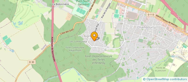 localisation de l'entreprise GPE CONSTRUCTION PROF DE BAT  AIGREMONT