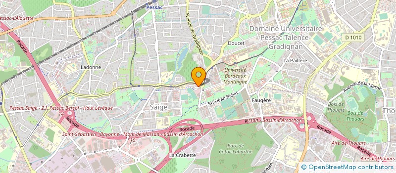 localisation de l'entreprise GPE D'ETUDES DES PROCEDES DE SEPARATION à PESSAC
