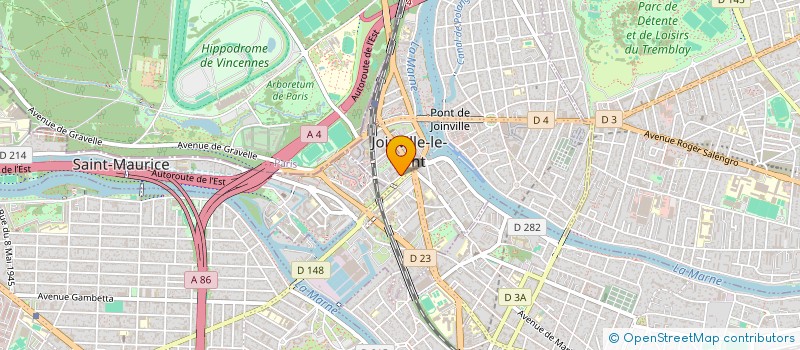 localisation de l'entreprise GPE ETUDE DEVELOP ENSEMB ELECTRON PROFES  JOINVILLE-LE-PONT