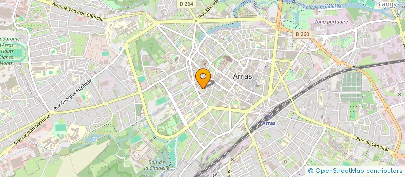 localisation de l'entreprise GPE ETUDE INSERTION PERS TRISOMIE 21 à ARRAS