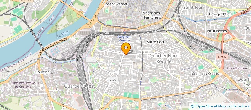 localisation de l'entreprise GPE ETUDE INSERTION SOCIALE TRISOMIQUE21 à AVIGNON