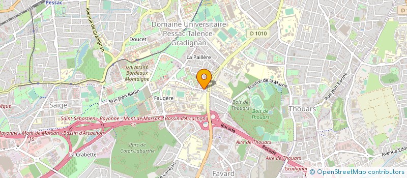 localisation de l'entreprise GPE ETUDE RECHERCH INSTIT CONTROL SOCIAL à PESSAC