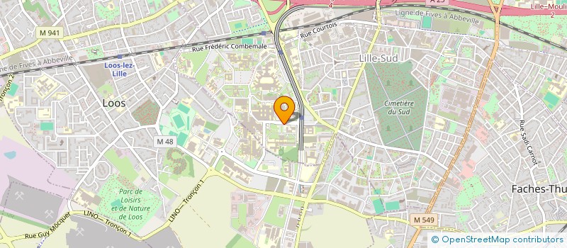 localisation de l'entreprise GPE ETUDES BACTER SURINFECT ENFANT à LILLE