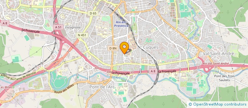 localisation de l'entreprise GPE ETUDES CLINIQ ET PSYCHOPATH DU DEVEL à AIX-EN-PROVENCE