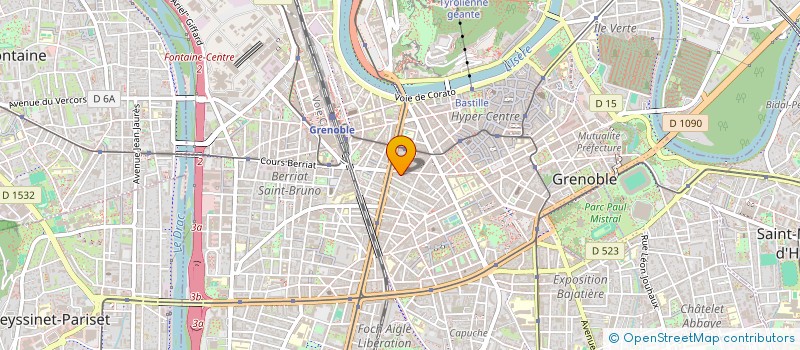 localisation de l'entreprise GPE ETUDES RECHERCHES KINESITHERAPIQUES à GRENOBLE