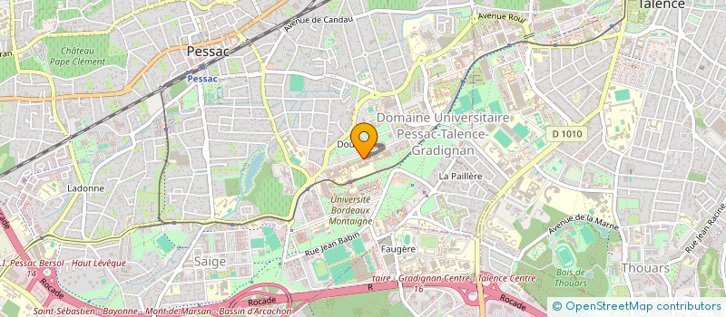 localisation de l'entreprise GPE EUROPEEN RECHER INNOV CRIMINOLOGIQUE à PESSAC