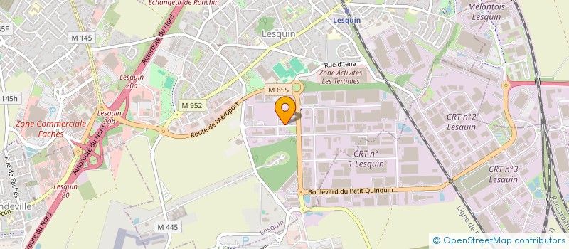 localisation de l'entreprise GPE EXPLOIT TRAITEM ACTIVITES SERV à LESQUIN