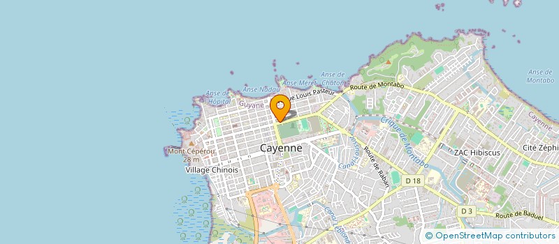 localisation de l'entreprise GPE FOLKLORIQUE LE BUISSON ARDENT  CAYENNE