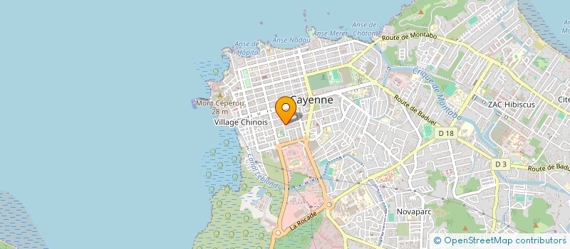 localisation de l'entreprise GPE FOLKLORIQUE LES LAURIERS ROSES  CAYENNE