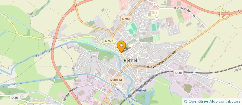 localisation de l'entreprise GPE HOSPITALIER SUD ARDENNE COURLANCY  RETHEL