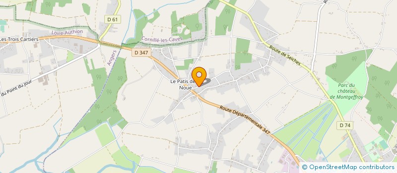 localisation de l'entreprise GPE INCENDIE SCE MAINTENACE AUTOMAT à LOIRE-AUTHION
