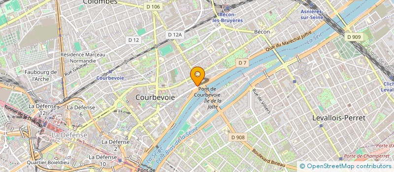 localisation de l'entreprise GPE INT CORPORAT FINANC MANAGEM EXPORT à COURBEVOIE