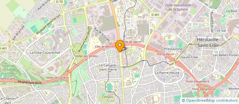 localisation de l'entreprise GPE INTER ET RECHE EN ERGONOMIE ET SECUR à CAEN