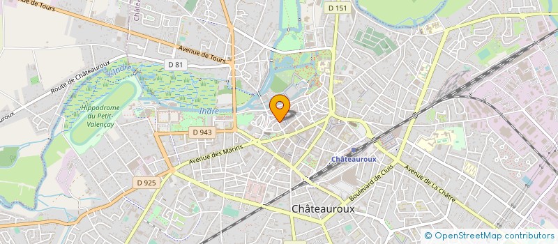 localisation de l'entreprise GPE INTERNAT INTERVENTIONS PRESTAT SECU à CHATEAUROUX
