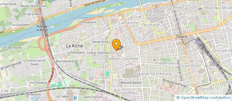 localisation de l'entreprise GPE O.E ETUDE LEUCEMIE AUTRES MALADIE SG  TOURS